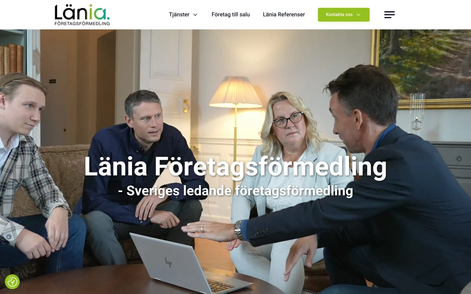 Startsidan på lania.se