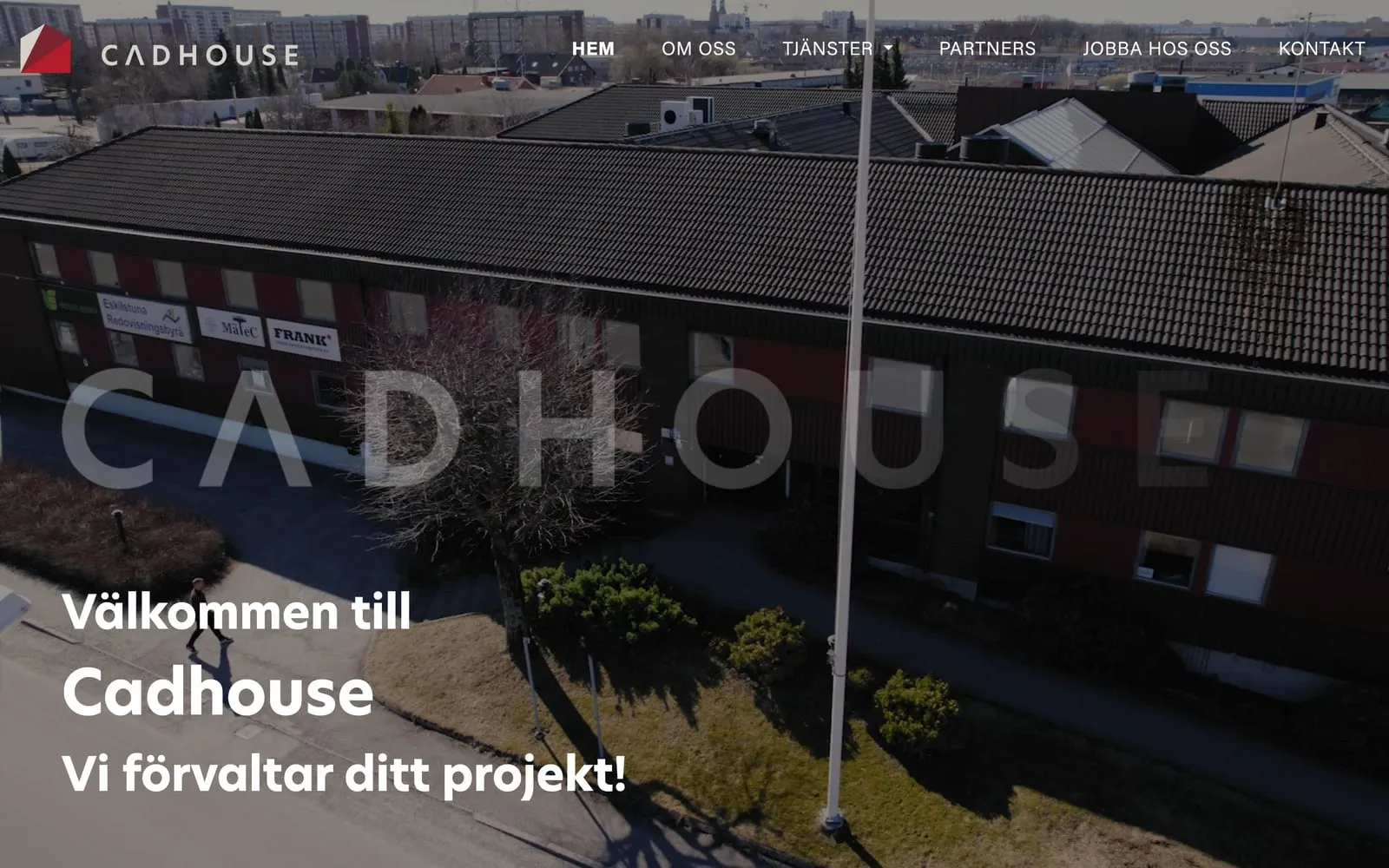 Startsidan på cadhouse.se