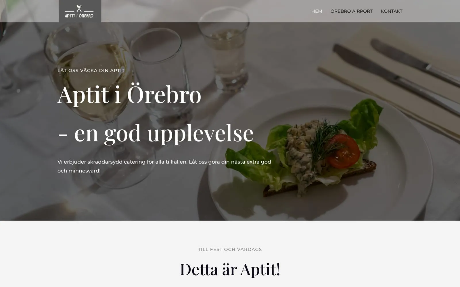 Startsidan på aptitiorebro.se